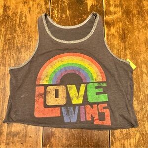 LOVE WINS crop top tank